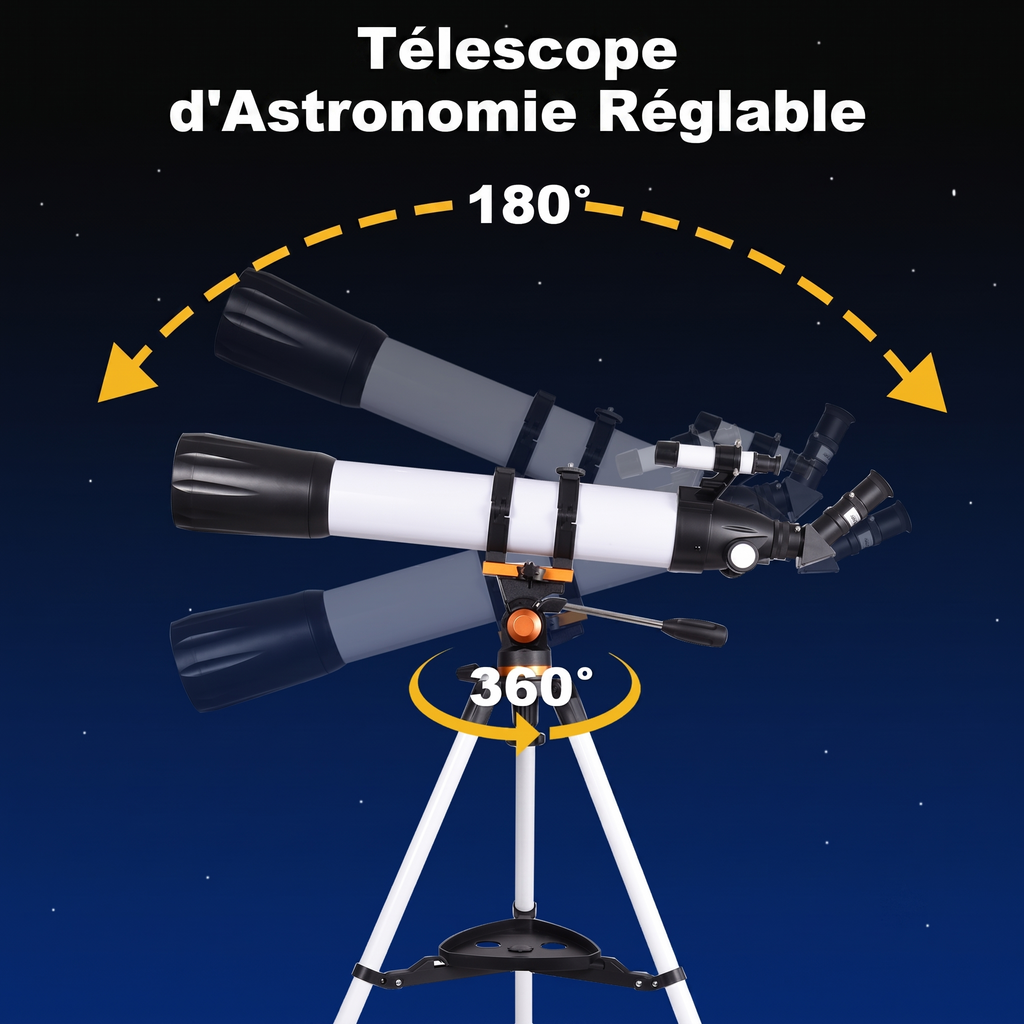 Télescope Astronomique 90/800 mm Trépied Acier